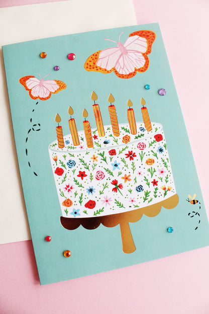 Garden Party Birthday Card