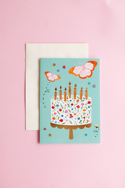 Garden Party Birthday Card