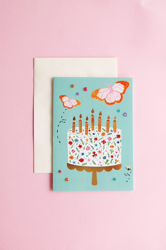 Garden Party Birthday Card
